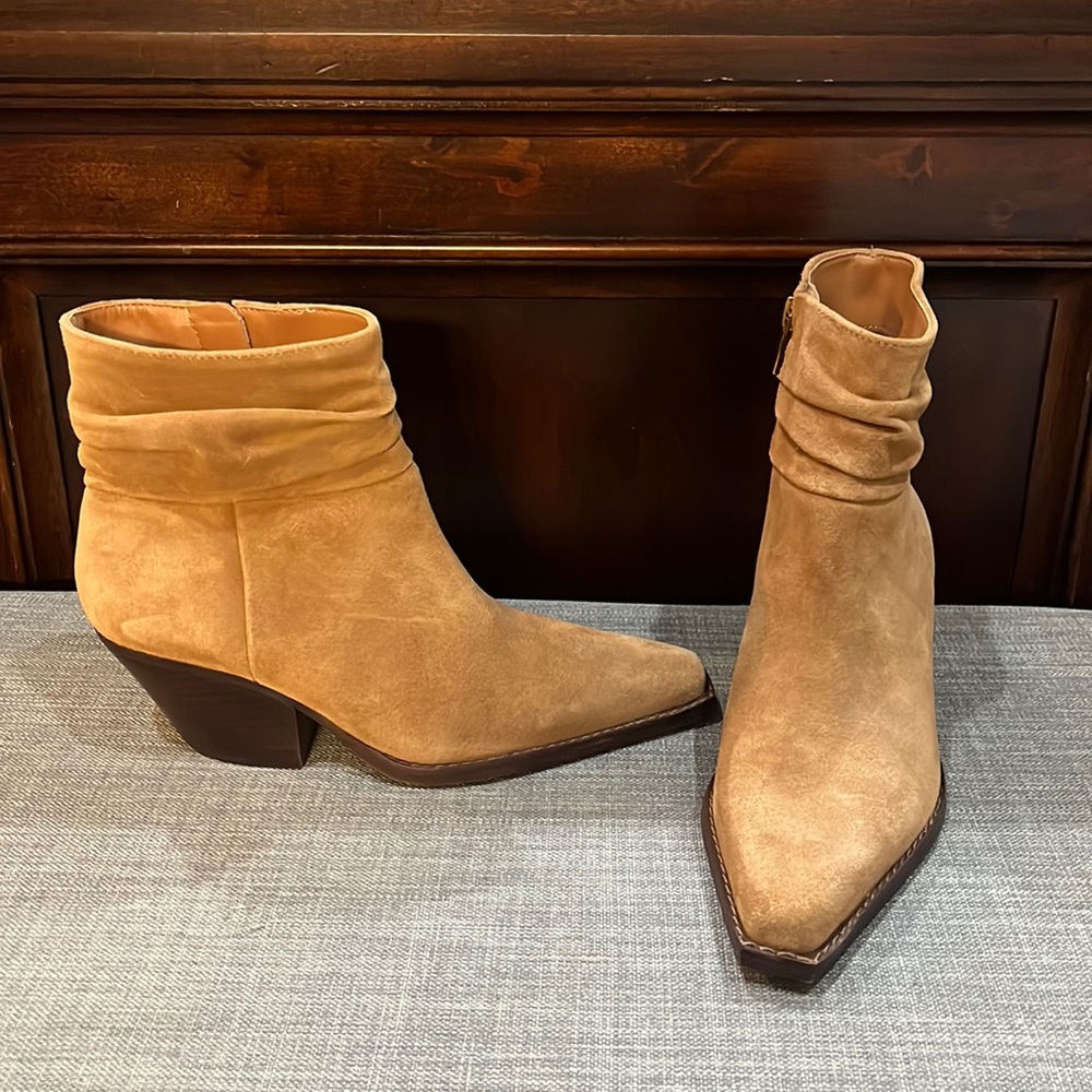 Vince camuto slouchy leather booties